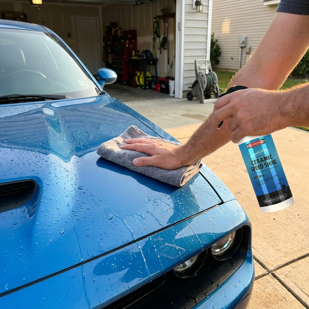 Ceramic Speed Shine Coating in use